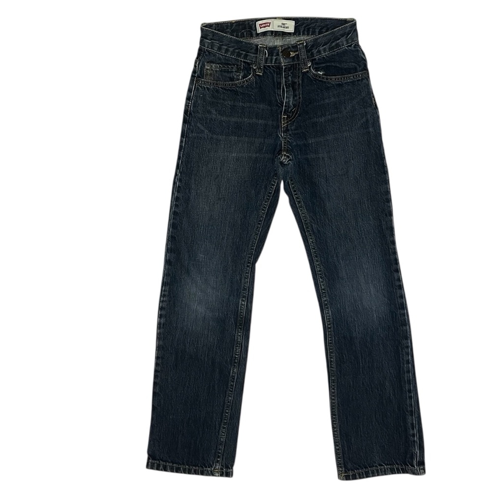 Levi's 505 Straight Jeans Youth Boys Size 12 Slim (24x26)
Dark Wash Denim